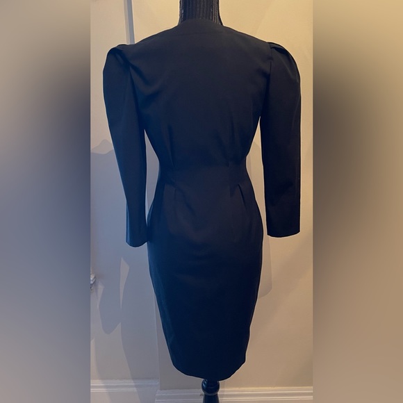 Vintage Braemar By Diana Charles Black Dress Size 4 - Picture 4 of 12